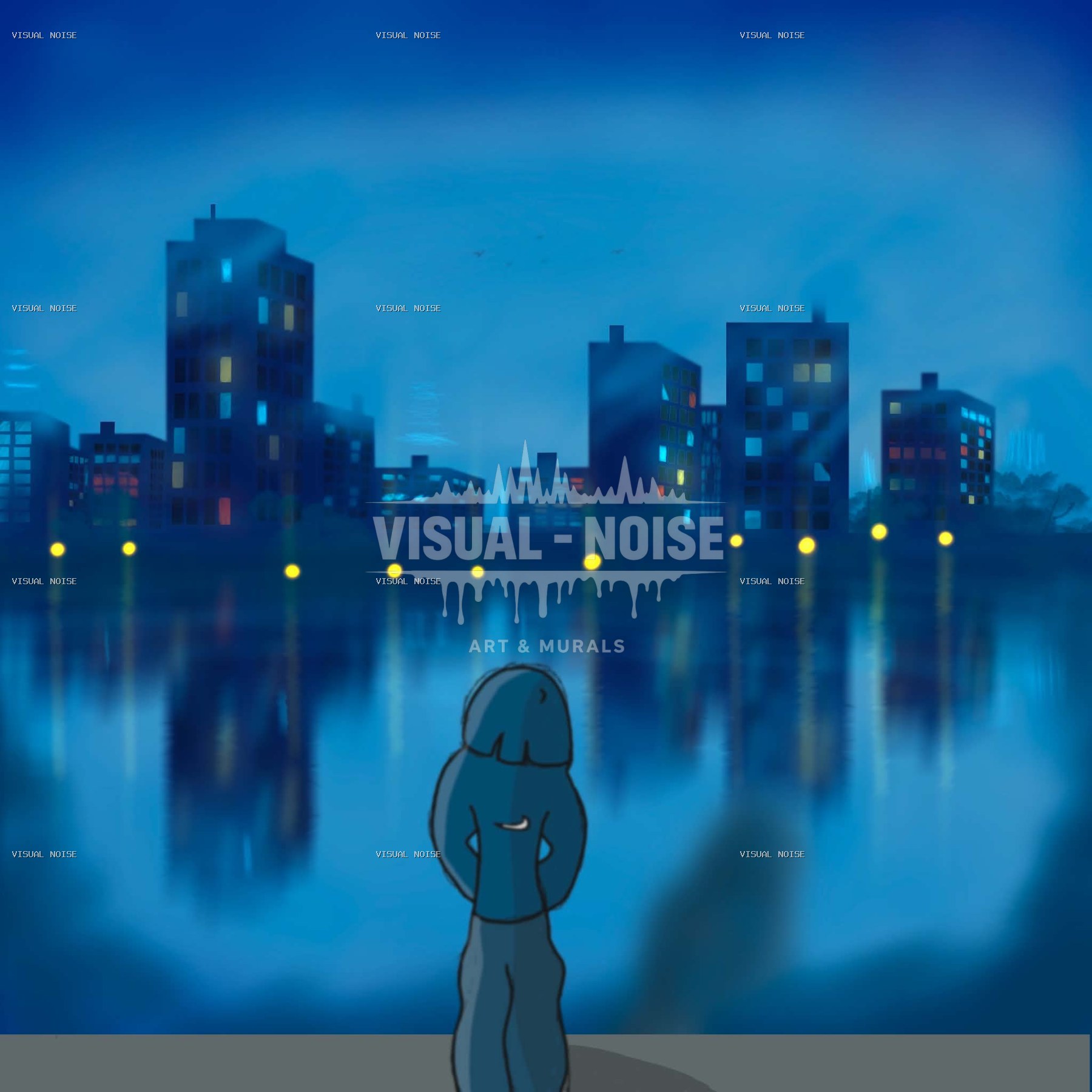 Hoodie — Visual Noise artwork