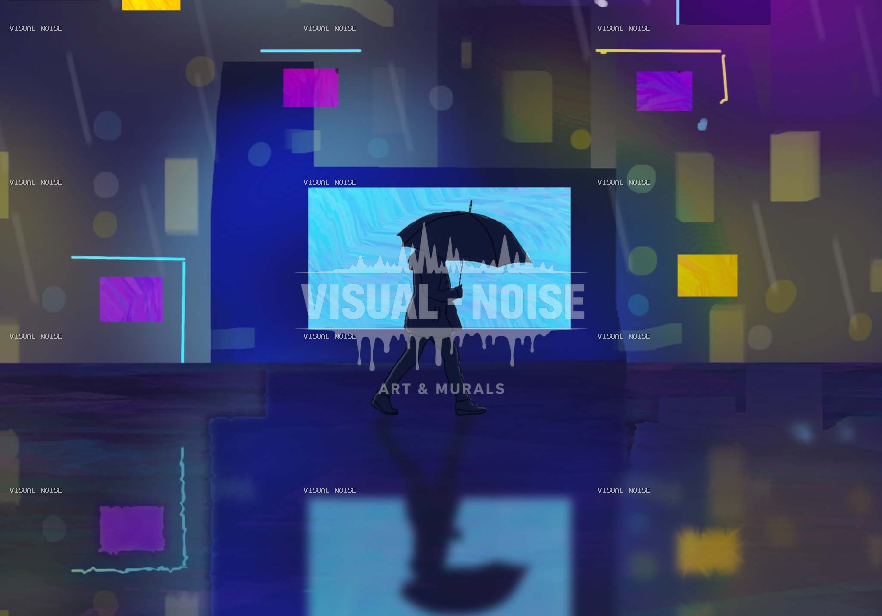Walk In The Rain — Visual Noise artwork